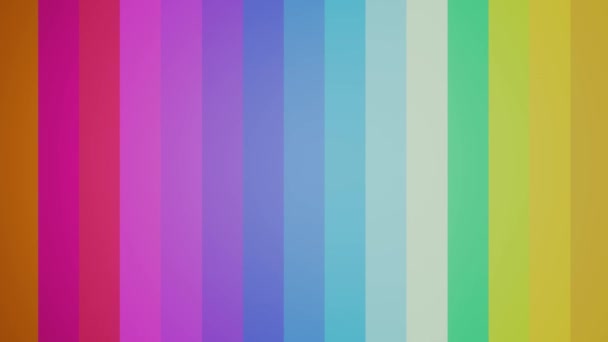 Pause Screensaver Colorful Stripes Motion Graphic High Quality Footage — Stockvideo