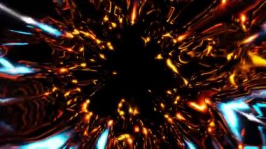 orange space lights, new stars energy vj loop templete. High quality 4k footage