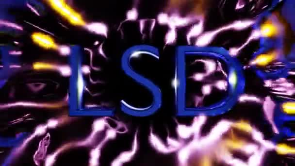 Psychedelic Drug Lsd Trip Visualization Motion Graphic High Quality Footage — Vídeo de stock