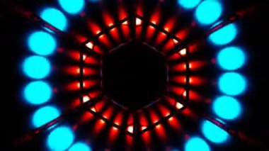 abstract rotating blue red circle background animation. High quality 4k footage