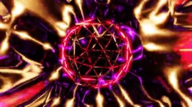 energy brilliant orb in streams of light vj loop 3d background. High quality 4k footage