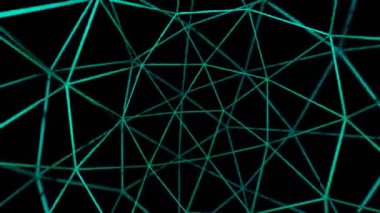 internet web network in dark 3d motion background. High quality 4k footage