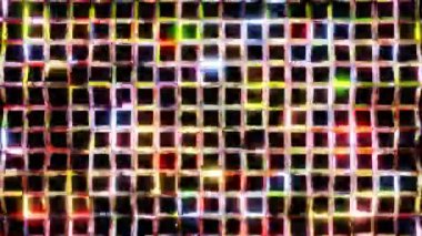 lattice shiny beauty flashing color light motion 3d background. High quality FullHD footage
