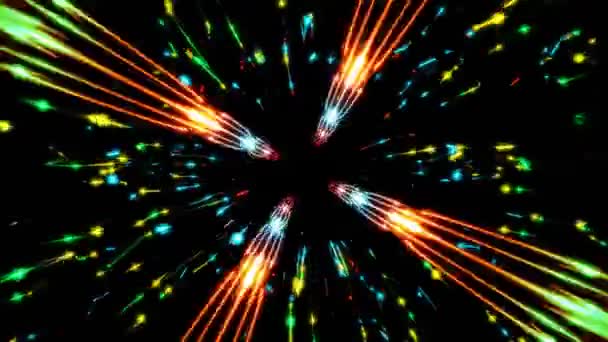 Visual Rotating Space Laser Lines Abstract Background Audio Track Loop — Stok video