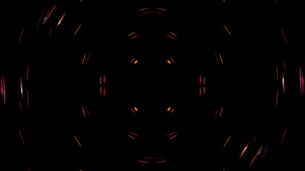Flying Γυαλιστερά Σωματίδια Γεωμετρικό Fractal Χορό Βρόχο Υψηλής Ποιότητας Πλάνα — Αρχείο Βίντεο