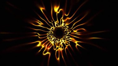 fiery tongues flash to the musical beat vj loop background. High quality 4k footage