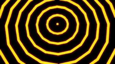 yellow circles spherical stripes surface 3d motion background vj loop. High quality 4k footage