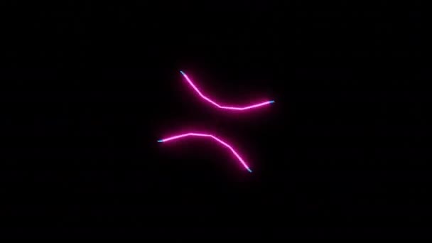 Neon Fioletowy Niebieski Paski Abstrakcyjne Tło Muzyczne Wysokiej Jakości Materiał — Wideo stockowe