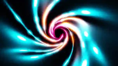 colorful temporary shining vj loop, a stream of curved light energy abstract music background 4k 