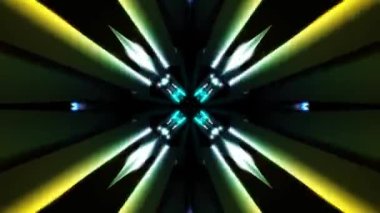 Yansıtılmış ışık fraktal vj döngü müzik soyut arkaplan. Yüksek kalite 4k görüntü