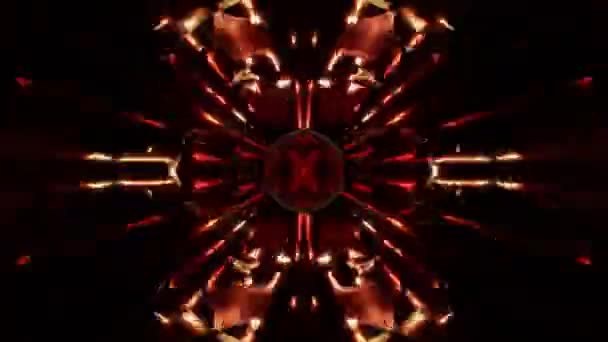 音乐波红色脉动Vj循环 高质量的4K镜头 — 图库视频影像
