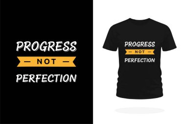 Minimalist ve ilham verici bir tişört tasarımı. Motivasyon sloganı 