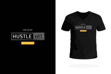 Hustle Hit 'in alıntısıyla boks esinlenilmiş tişört. Dövüşçüler, koçlar ve sporseverler için harika..