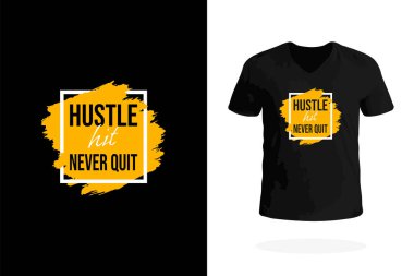 Hustle Hit asla bırakmaz sloganıyla MMA 'dan esinlenilmiş tişört. Dövüşçüler, koçlar ve antrenmanlar için harika..