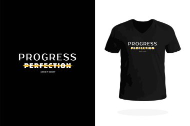 Cesur tipografi tişörtü. İlham verici bir tabirle 