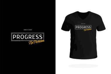 Sürecin Mükemmel Olmadığı, kişisel gelişim ve hedef odaklı bireyler için ideal olduğu yazılı minimalist motivasyon tişörtü.