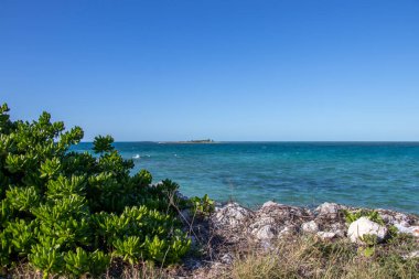 Ocean view from West End, Grand Bahama Island on a beatuiful clear day