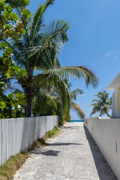 Beach Acess Fences Hope Town Bahamas — Stock Photo, Image