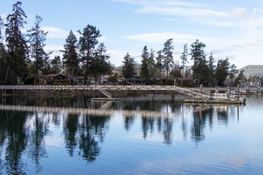 Sooke, British Columbia, Canada - January 12, 2025: Houses and docks line the coast of Sooke Basin