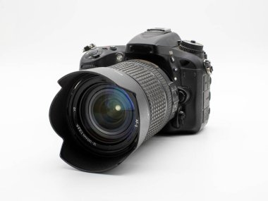 Professional photo camera, isolated on white