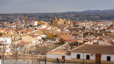 View of the city of Guadix from a viewpoint, Granada, Spain