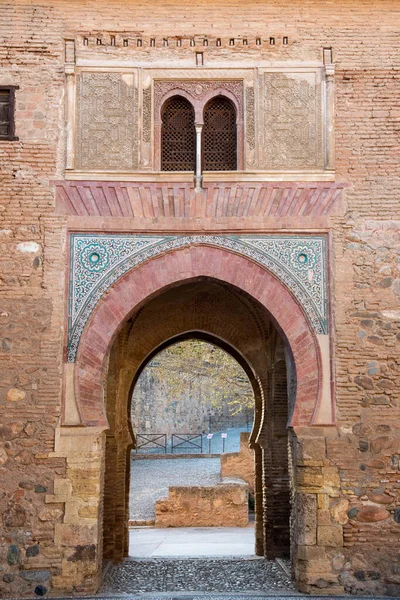 Puerta Del Vino Het Alhambra Granada Spanje — Stockfoto