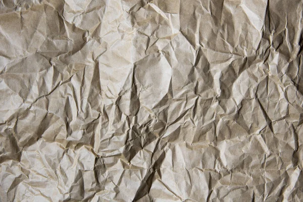 Texture Crumpled Paper Brown Color — Stock Photo, Image