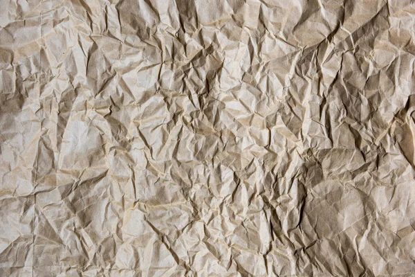 褐色折皱纸的结构 — 图库照片