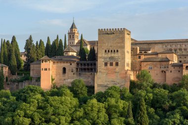 Alcazaba 'nın Granada, İspanya' daki manzarası