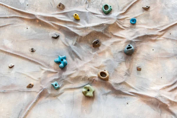 stock image Detail of the dams of an artificial climbing wall