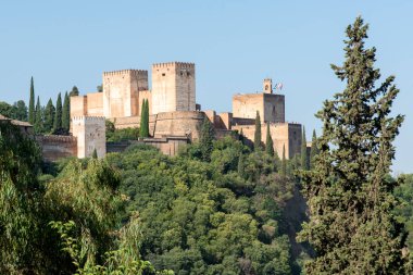 Alhambra ve General hakkında Granada, İspanya 'daki Albaicn' den farklı görüşler.