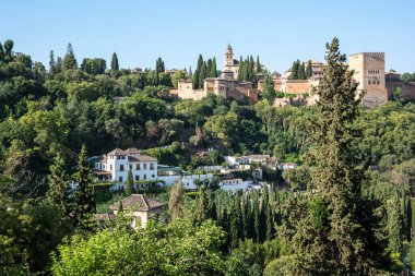 Alhambra ve General hakkında Granada, İspanya 'daki Albaicn' den farklı görüşler.