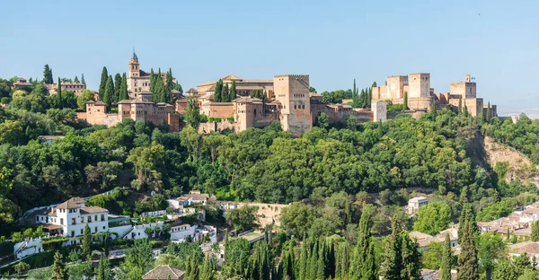 Vistas Diferentes Alhambra Generalife Albaicn Granada Espanha — Fotografia de Stock