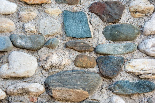 Detail Stones Green Tones Old Wall — Stock Photo, Image