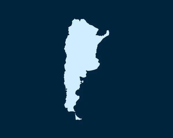 Light Blue Design Concept Country Argentina Map Isolated Dark Green — Διανυσματικό Αρχείο