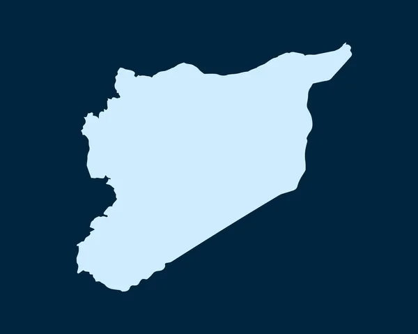 Lichtblauw Design Concept Van Land Syrië Kaart Geïsoleerd Donkergroene Achtergrond — Stockvector