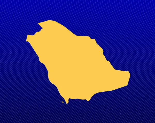 Fundo Gradiente Azul Mapa Amarelo Design Linhas Curvas País Arábia — Vetor de Stock