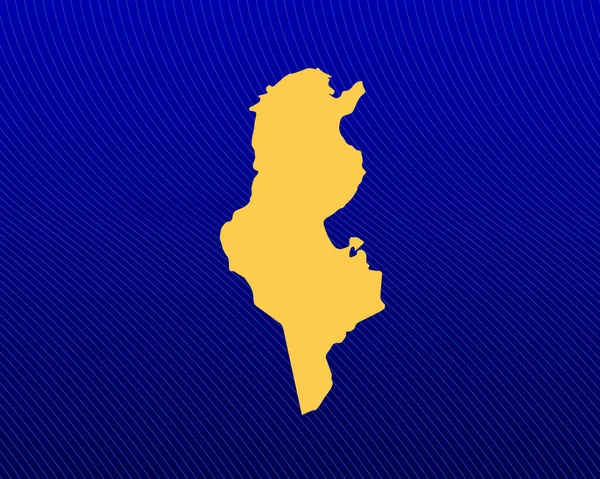 Fondo Azul Degradado Mapa Amarillo Diseño Líneas Curvas Del País — Vector de stock