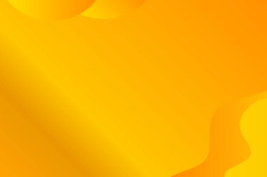 Arkaplan tasarımı konsepti turuncu renkli gradyan ile izole edilmiş şekiller - vektör illüstrasyonu