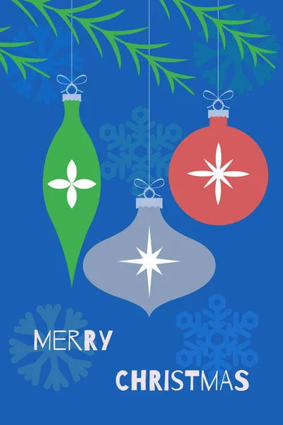 Noel kartında Noel süslemeleri mevsimlik dilekleri olan minimalist bir stil var. Kartpostallar için şablon, davetiyeler, tebrikler, web, sosyal ağlar, yazıcılar..