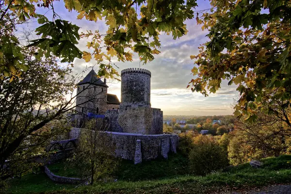 Cold Autumn Evening Old Castle — Stock Photo, Image