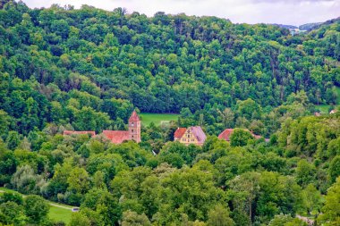 Bavyera 'nın Rothenburg şehrinde güzel bir gün..