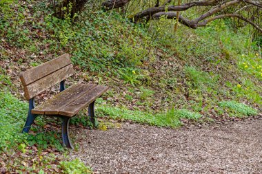 Rothenburg ob der Tauber Ortaçağ kasabasında bahar günü. 