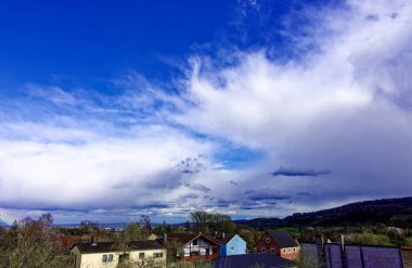 Ortaçağ Rothenburg ob der Tauber 1.04.2 'de bahar günü  