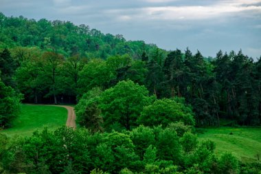 Fırtınada Bavyera 'nın güzel manzaraları.