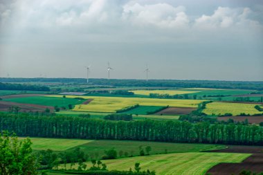 Fırtınada Bavyera 'nın güzel manzaraları.