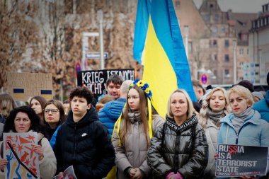 Nuremberg-Bavyera-Almanya-03 / 22 / 2025. Fotoğraf: Ukrayna Destek Yürüyüşü