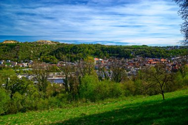 Antik Eichstatt şehrinde güzel bir sabah