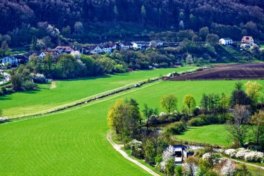 Antik Eichstatt şehrinde güzel bir sabah