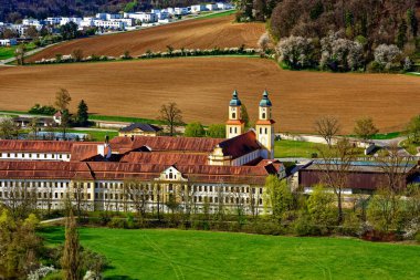 Antik Eichstatt şehrinde güzel bir sabah